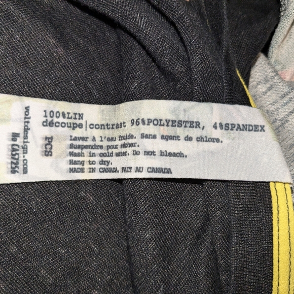 Volt Design Colore Ta Vie Sz 4 Colorful Art To Wear Shirt Top XL Abstract Artsy - Picture 11 of 15